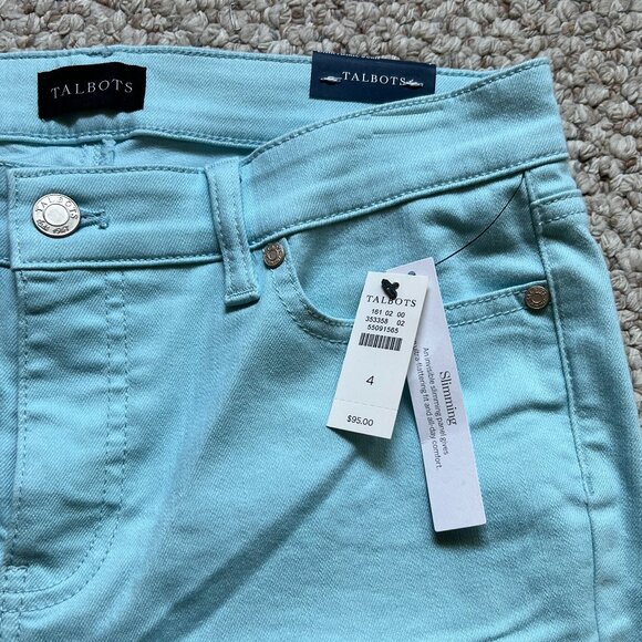 TALBOTS - Slim Ankle Jeans - Sea Salt Blue -- NEW with Tag - Picture 6 of 10